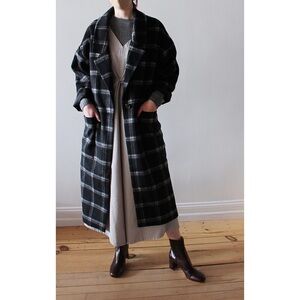 Apiece Apart Vita Oversized Coat - highlands plaid